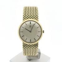 Omega Geneva Ref. 7166; Vintage 14k Gold Men's Watch