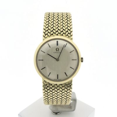 Image 1 of Omega Geneva Ref. 7166; Vintage 14k Gold Men's Watch