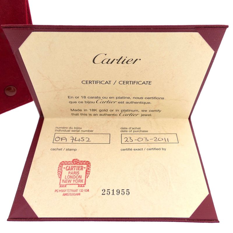 Image 8 of Cartier Gold Ring with Diamonds; 0.60 ct.