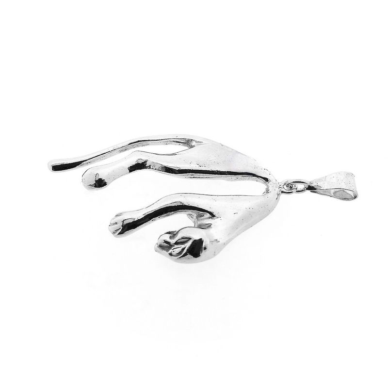 Image 6 of Silver pendant of a panther