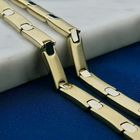 Image 2 of Two-tone gold fantasy link necklace