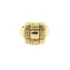 Image 3 of Vintage gold ring with geometric pattern