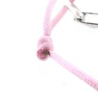 Image 5 of Forever Knots® Handmade Pink Satin Bracelet with Silver Link