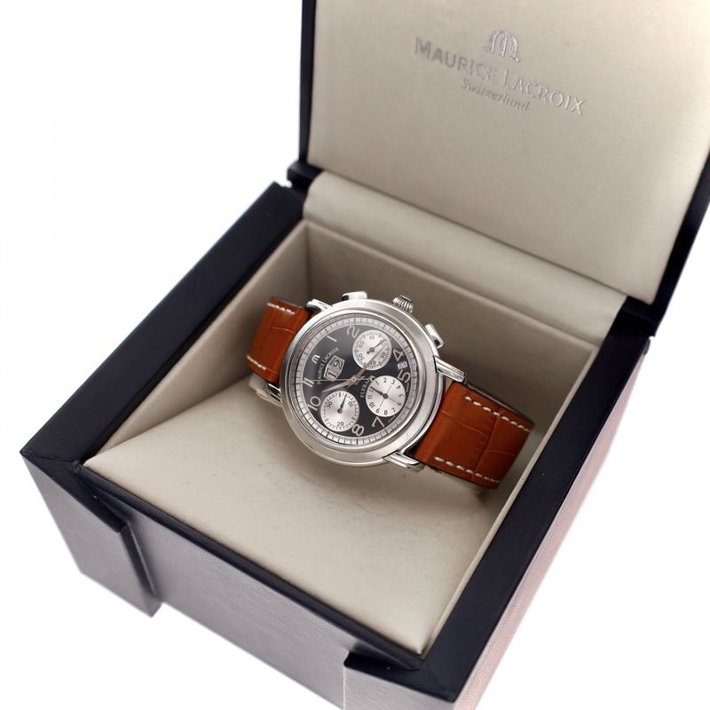 Afbeelding 11 van Maurice Lacroix Masterpiece 'Flyback Annuaire' MP6098; Automatisch Heren Horloge