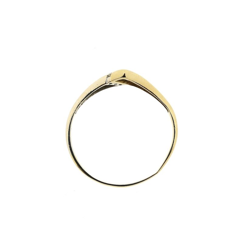 Image 8 of Two-tone gold ring with diamond | 0.03 ct.