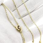 Image 9 of Gold Cardano Necklace with Diamond