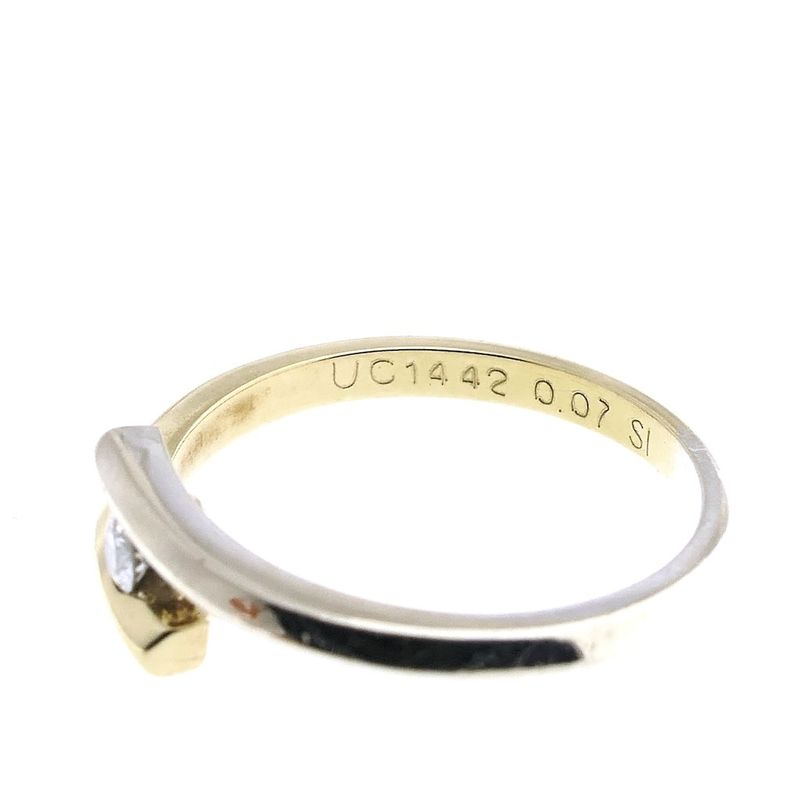 Image 6 of Two-tone gold ring with diamond | 0.07 ct.