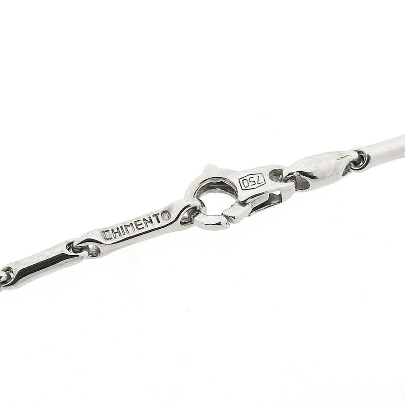Image 5 of 18K white gold fantasy link chain; 44 cm | Chimento