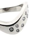 Image 7 of White gold wide ring with diamonds; 0.20 ct.