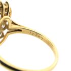 Image 10 of Gold ring with opal and diamond; 1.26 ct.