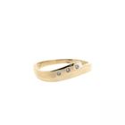 Image 3 of Gold ring with diamond; 0.015 ct.