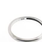 Image 7 of White gold solitaire ring with zirconia; Blush