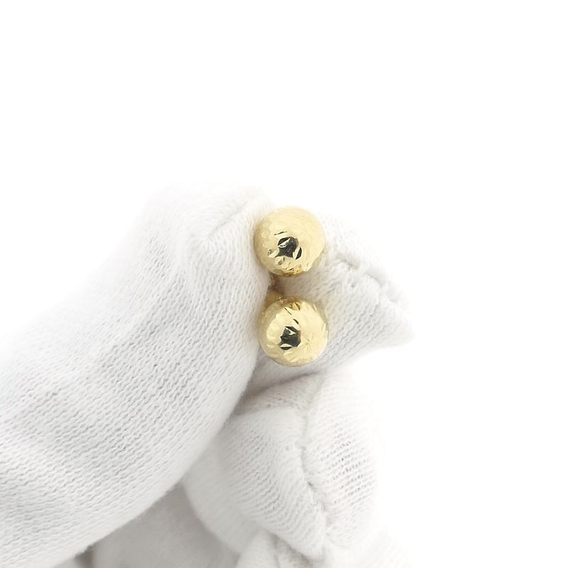 Image 11 of Gold subtle stud earrings | Sphere