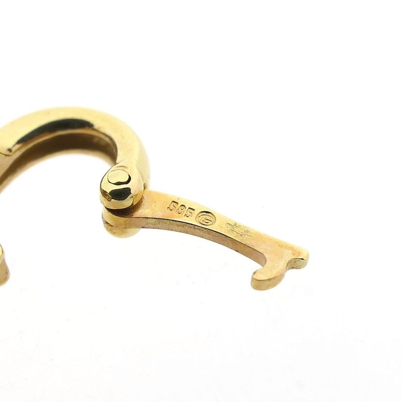 Image 7 of Gold pendant set with pearl and zirconia