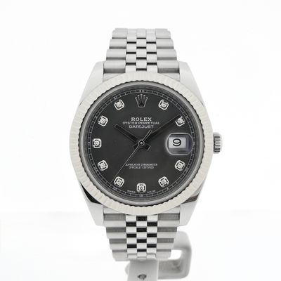 Image 1 of Rolex Datejust 41mm 'Rhodium Diamond Dial' 126334; Automatic men's watch
