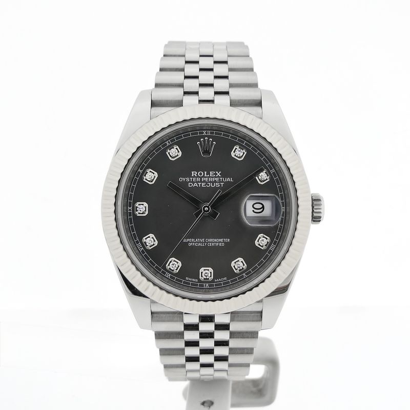 Image 1 of Rolex Datejust 41mm 'Rhodium Diamond Dial' 126334; Automatic men's watch