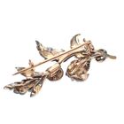 Image 5 of Antique gold and silver brooch with diamonds; approx. 1.00 ct.