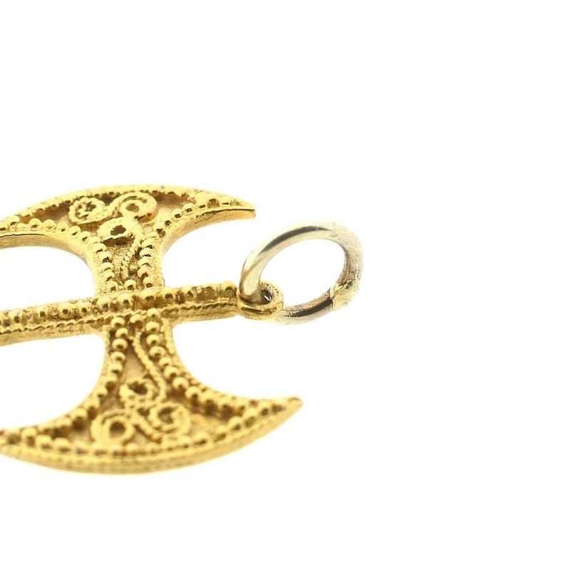 Image 9 of Golden pendant of a labrys