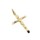 Image 8 of 18-karat gold pendant of a cross with corpus | INRI