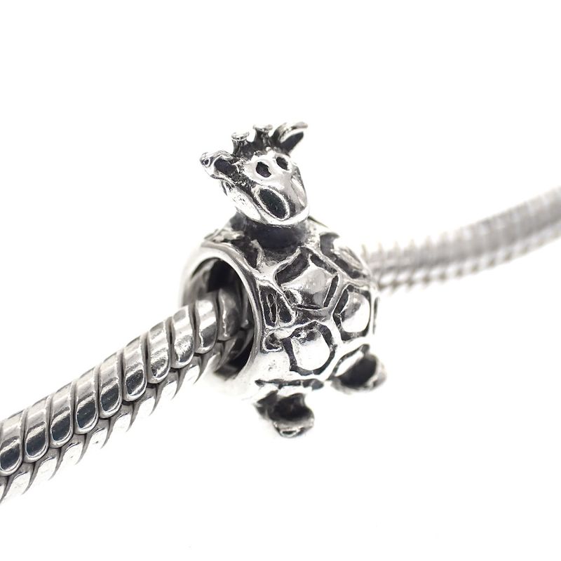 Image 2 of Pandora charm; Silver; Silver Giraffe Charm