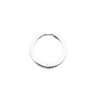 Image 8 of White Gold Hoop Earrings with Diamonds; Approx. 0.76 ct.