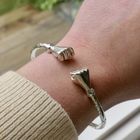 Image 13 of Silver clamp bracelet from Trinidad | Ø 69 mm