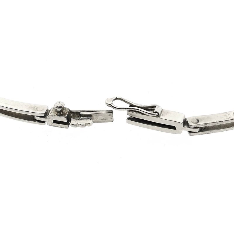 Afbeelding 6 van Witgouden Art-deco armband met diamanten; Ca. 1,29 ct. | 19 cm