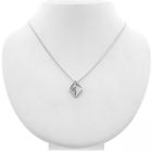 Image 9 of Silver diamond pendant with zirconia