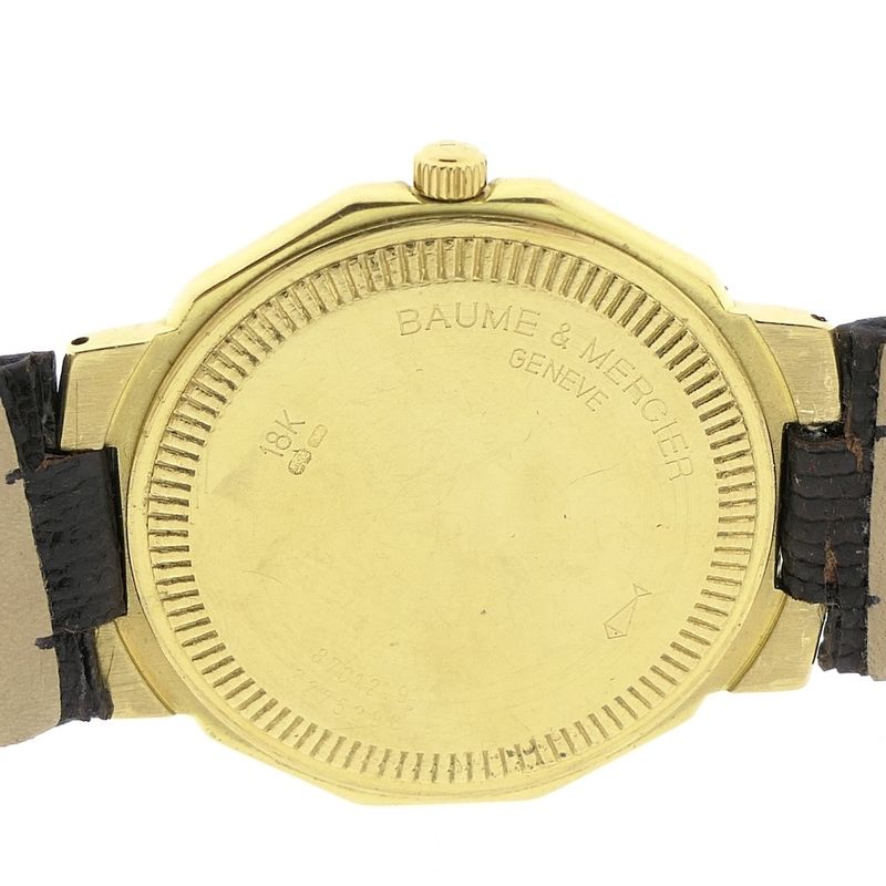 Image 9 of Baume Mercier Riviera; 18k gold watch