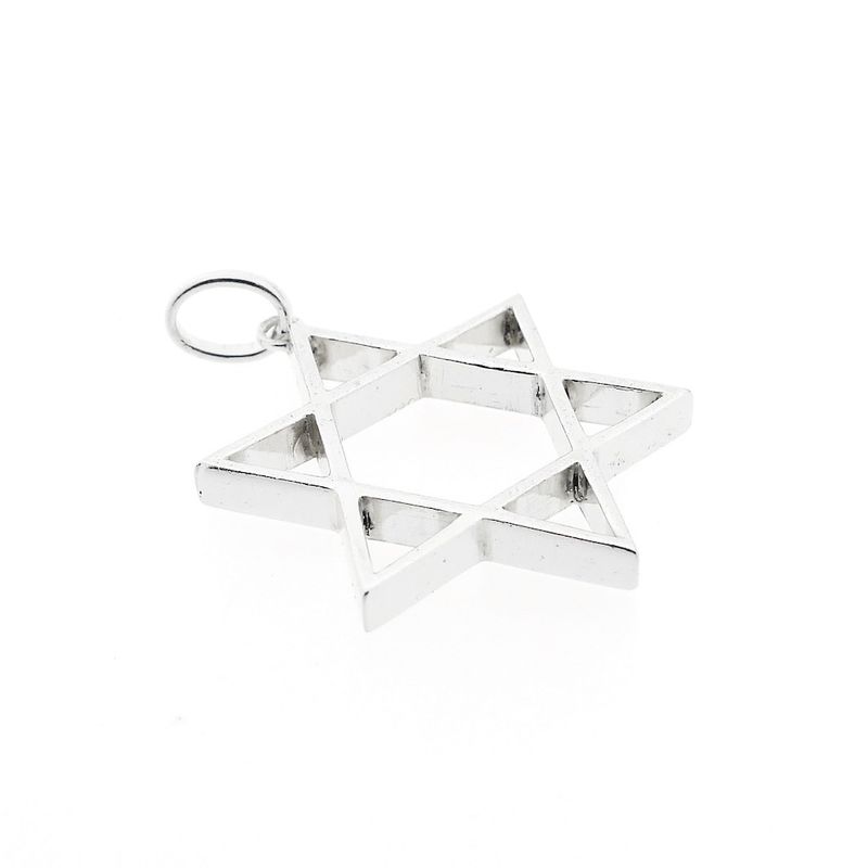 Image 3 of Silver pendant of a Star of David