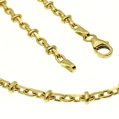Image 2 of Golden fantasy anchor link chain | 45 cm