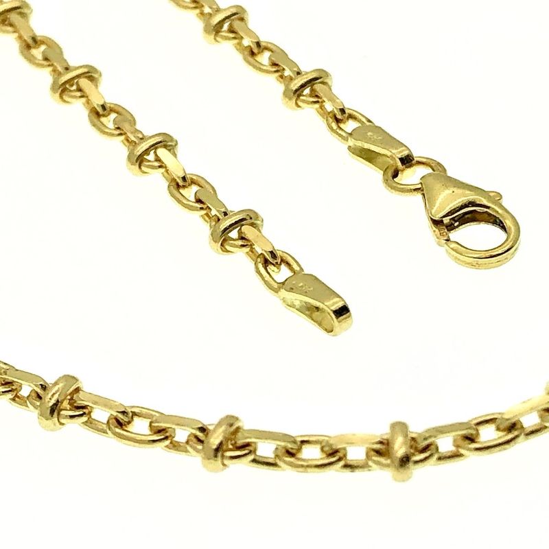 Image 2 of Golden fantasy anchor link chain | 45 cm