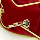 Image 8 of Gouden Bron Jewelry 'Sprite' ring with sapphire and diamond; 0.04 ct.