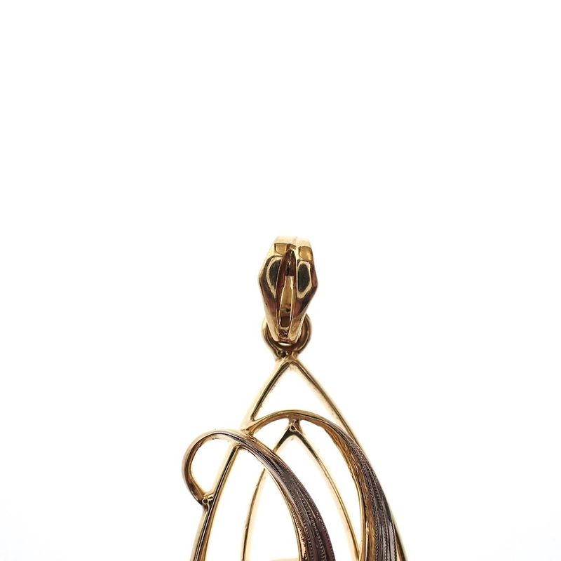 Image 5 of Two-tone gold fantasy pendant with pearl and diamond