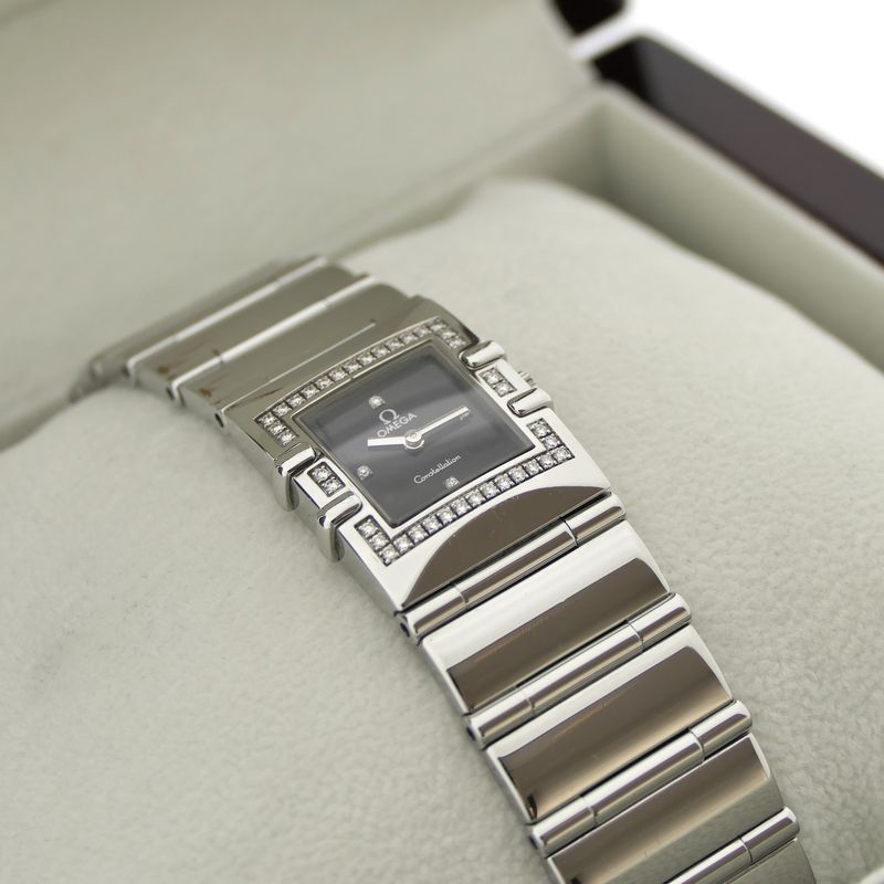 Image 16 of Omega Constellation Quadra 1528.46.00; Women's watch with diamonds