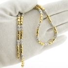 Image 10 of Two-tone gold fantasy link necklace