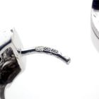 Image 6 of White gold earrings with diamond | Ø 14.0 mm