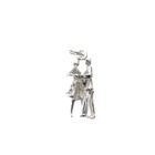 Image 1 of Silver charm; Dancing couple