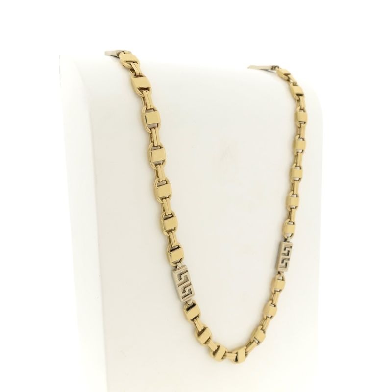 Image 4 of Two-tone gold fantasy link chain