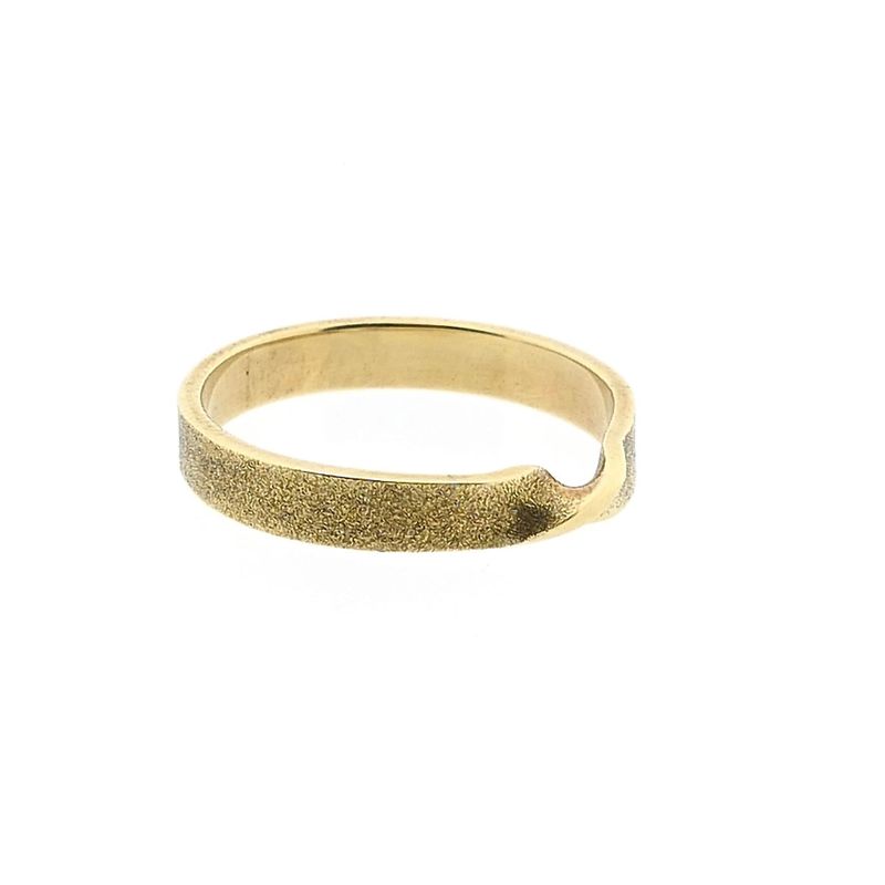 Image 4 of 14 Karat Gold Twist Band Ring; Size 16.75