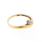 Image 4 of Gold ring with diamond; 0.005 ct.