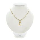 Image 3 of 18 carat gold pendant of the letter L