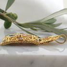 Image 6 of 18-karat gold oriental pendant | diamond, ruby, sapphire, and emerald