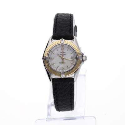 Image 1 of Breitling Callistino 'Mother of Pearl' D52045; 18k gold/steel women's watch