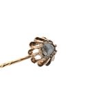 Image 3 of Gold lapel pin with diamond; approx. 0.10 ct.