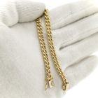 Image 8 of Gold gourmet link bracelet | 17 cm