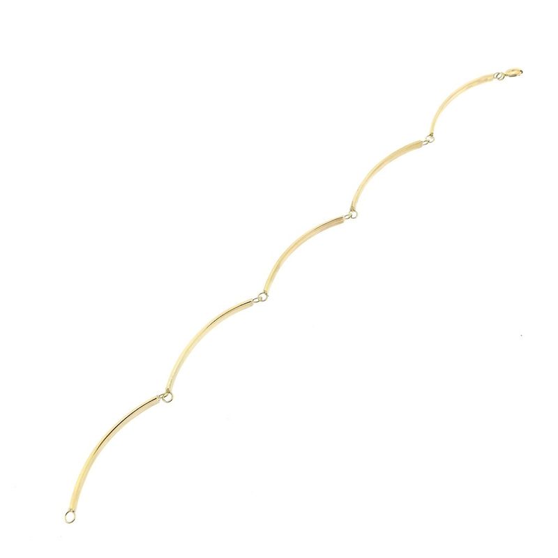Image 7 of Gold bar link bracelet