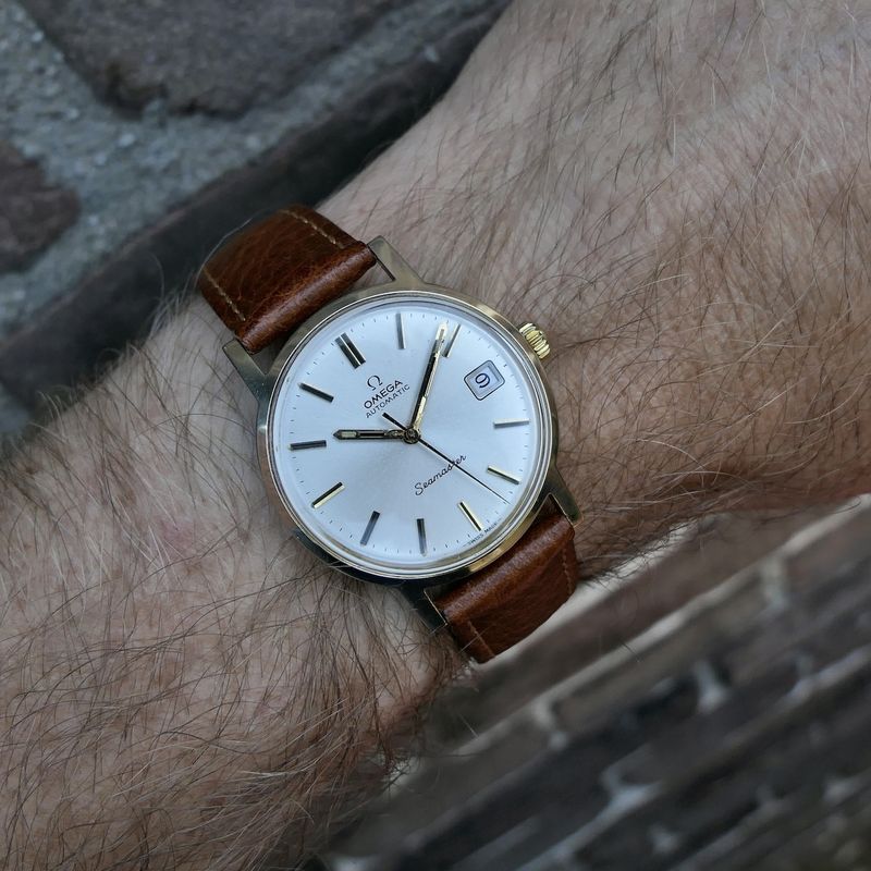 Image 16 of Omega Seamaster Automatic 166.163; Vintage 14k gold watch