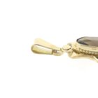 Image 7 of Vintage gold pendant with smoky quartz
