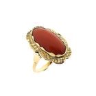 Image 1 of Gold Ring with Coral